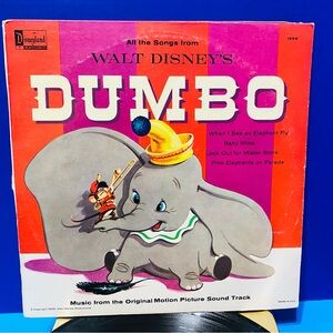 Walt Disney's Dumbo 1959 Disneyland Vinyl Record Music from Original Picture